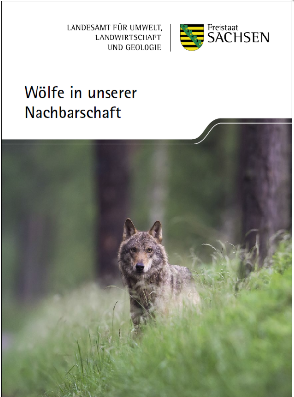 Cover der Broschüre Wölfe in unserer Nachbarschaft