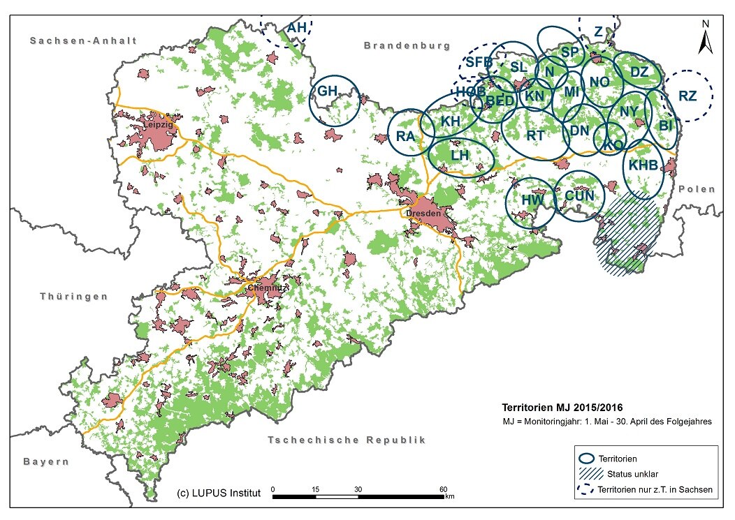 Karte Monitoringjahr 2015/2016