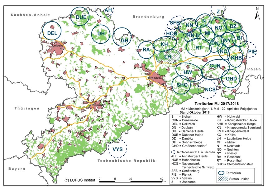 Karte Territorien Monitoringjahr 2017/2018