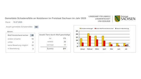 Balkendiagramm Nutztierschäden